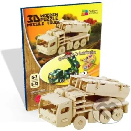 Raketonosič (NiXiM Dřevěné 3D puzzle) - puzzle z kategorie 3D puzzle