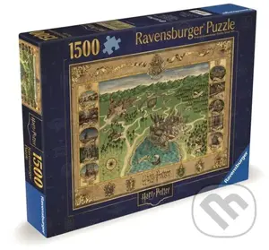 Harry Potter: Mapa Bradavic - puzzle z kategorie Ostatné