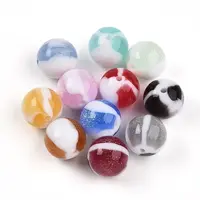 Two Tone Opaque Resin Beads
