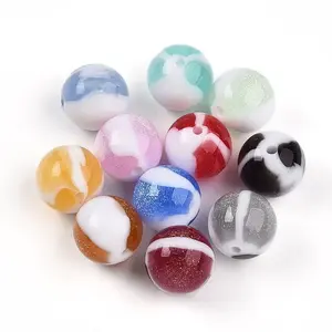 Two Tone Opaque Resin Beads