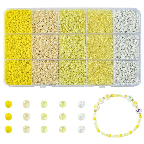 225G 5 Styles Glass Seed Beads