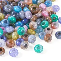 Transparent Crackle Acrylic Beads