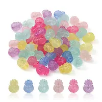 Transparent Frosted Acrylic Beads