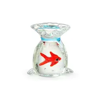 Glass Cat Pocket Fish Figurines