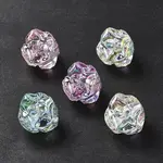 UV Plating Rainbow Iridescent Acrylic Beads