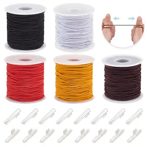 5 Rolls Round Elastic Beading Cord