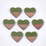 Resin & Walnut Wood Pendants