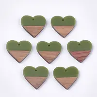 Resin & Walnut Wood Pendants