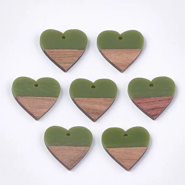 Resin & Walnut Wood Pendants