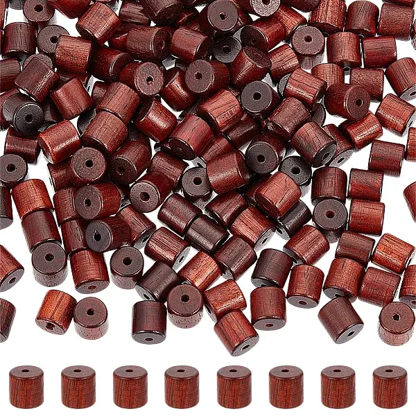 250Pcs Natural Wood Beads