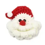 Christmas Yarn & Plastic Brooch