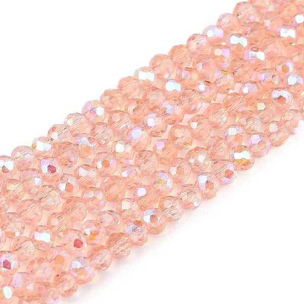 Electroplate Glass Beads Strands