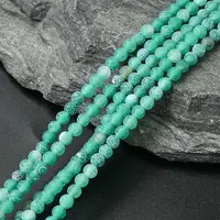 Natural Crackle Agate Beads Strands