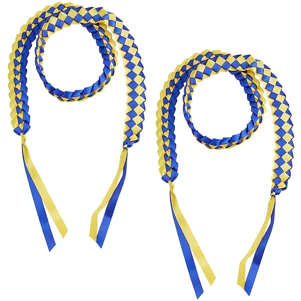 Two Tone Graduation Ribbon Leis