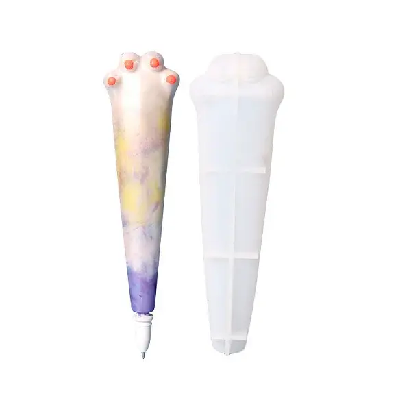 DIY Paw Print Ballpoint Pen Cover Silicone Molds