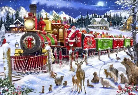 Santa Express Usa - puzzle z kategorie Přírodní scenérie
