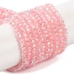 Baking Electroplate Glass Beads Strands