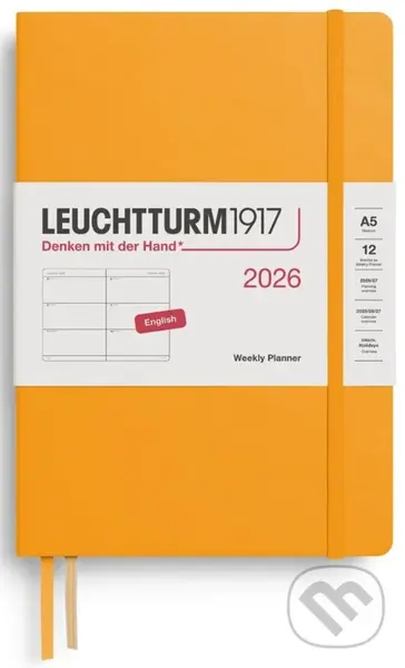 Weekly Planner 2026 Medium (A5) Rising Sun,Weekly Planner 2026 Medium (A5) Rising Sun