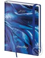 Denní diář 2026 A5 Vario Matragi Blue s gumičkou - Blanka Matragi