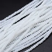Faceted Rondelle Glass Beads Strands