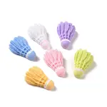 Opaque Resin Accessories Ornaments Resin Badminton Cabochons