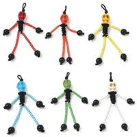 Halloween Theme Glass Seed & Natural Black Onyx & Synthetic Turquoise Beaded Pendants