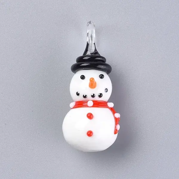 Christmas Handmade Lampwork Pendants