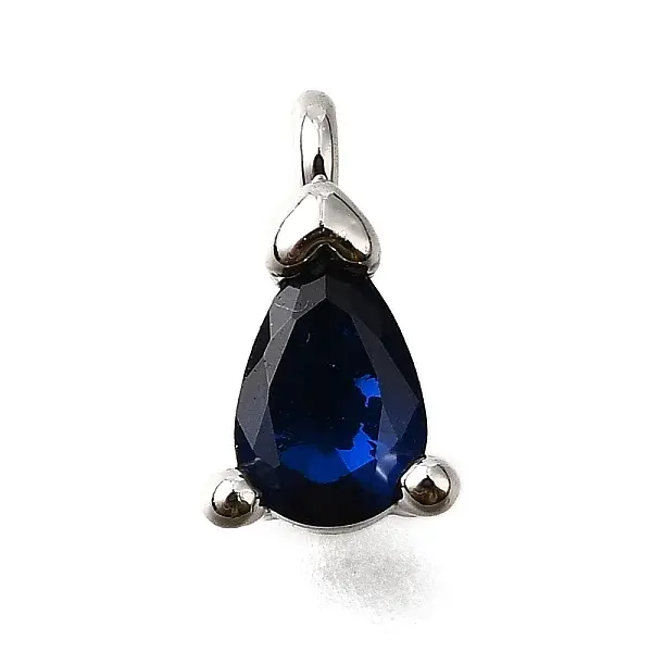 Brass Micro Pave Cubic Zirconia Pendants