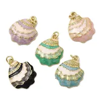 Brass Enamel Pendants