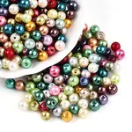 Baking Paint Pearlized Glass Pearl Beads