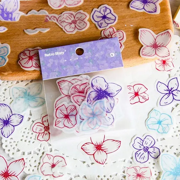 24Pcs Retro Scrapbook Paper