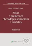 Zákon o premenách obchodných spoločností a družstiev - kniha z kategorie Právo
