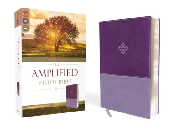 The Amplified Study Bible, Leathersoft, Purple - Zondervan
