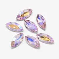 Pointed Back Glass Rhinestone Cabochons