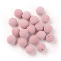 Flocky Acrylic Beads