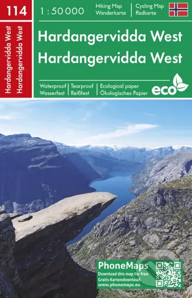 Hardangervidda West 1:50 000 (114)