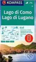 Lago di Como, Lago di Lugano 1:50 000 (turistická mapa KOMPASS 91)