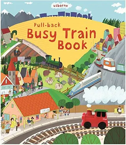 Pull-back Busy Train Book - Fiona Watt
