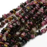 Natural Multicolor Tourmaline Nuggets Bead Strands