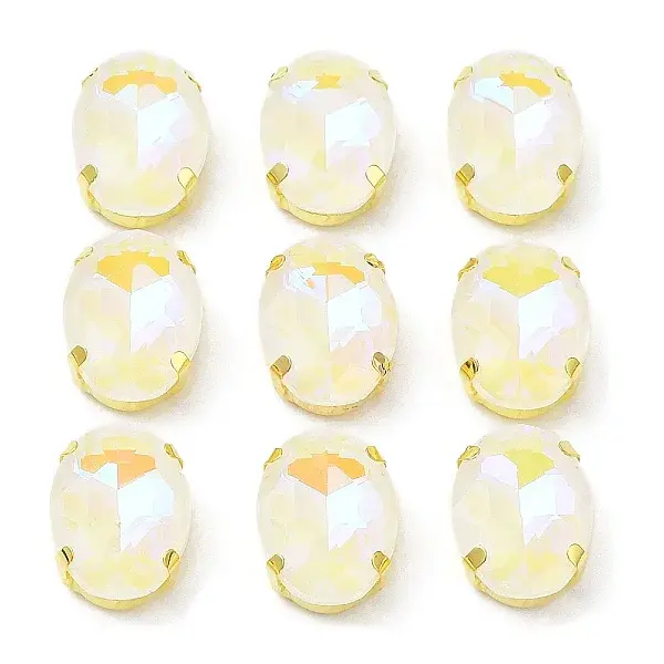 Mocha(MK) Oval Sew on Rhinestone