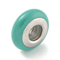 304 Stainless Steel Enamel European Beads