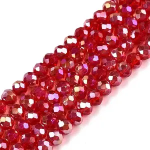 Electroplate Glass Beads Strands