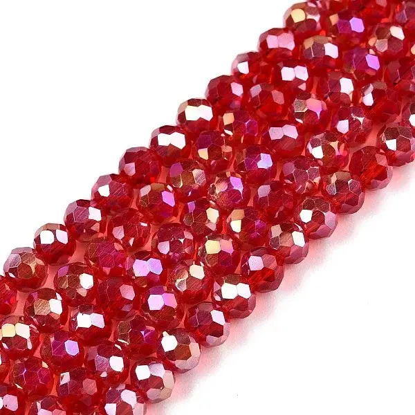 Electroplate Glass Beads Strands