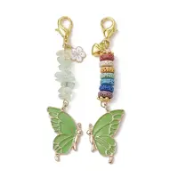Butterfly Alloy Enamel Pendants Decoraiton