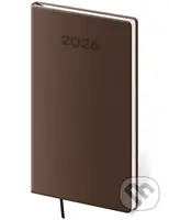 Kapesní diář 2026 Soft hnědý