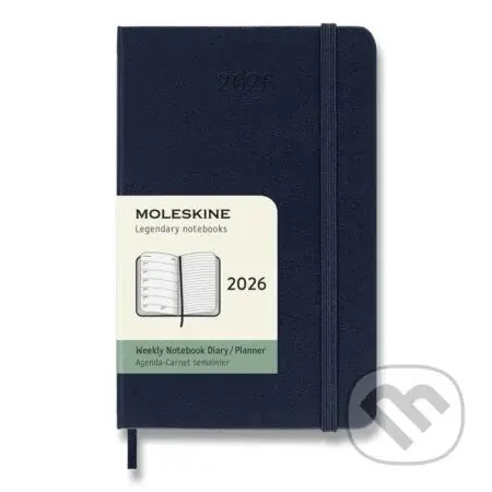 Moleskine – 12-mesačný týždenný plánovací zápisník (diár) 2026 - modrý