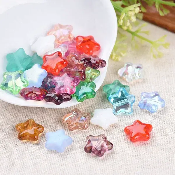 Electroplate Czech Glass Beads
