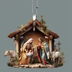 The Birth of Jesus Hanging Ornaments