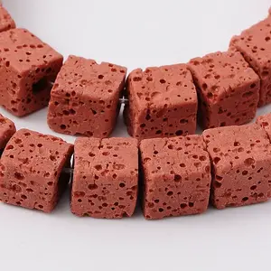Synthetic Lava Rock Bead Strands