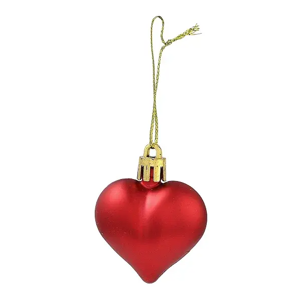 Valentine's Day Electroplate Plastic Heart Pendants Decorations